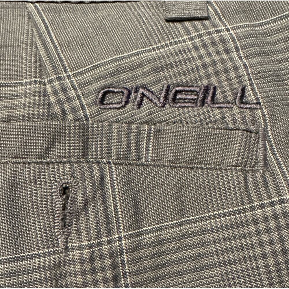 O'Neill Mens Size 34 Blue and Gray Houndstooth Shorts - Picture 3 of 7
